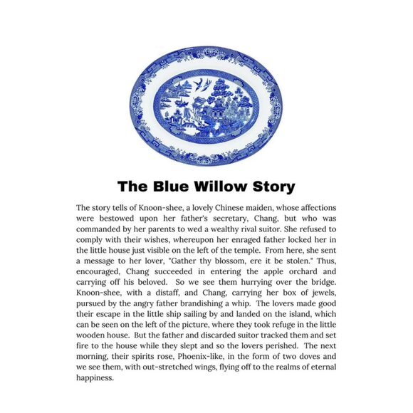 Vintage Collectible Willow WRMidwinter Burslem Asian Blue Village 7" SaucerPlate - Picture 5 of 7